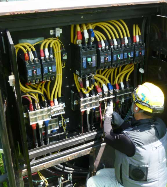 構内道路外灯照明設備　LED化改修工事
